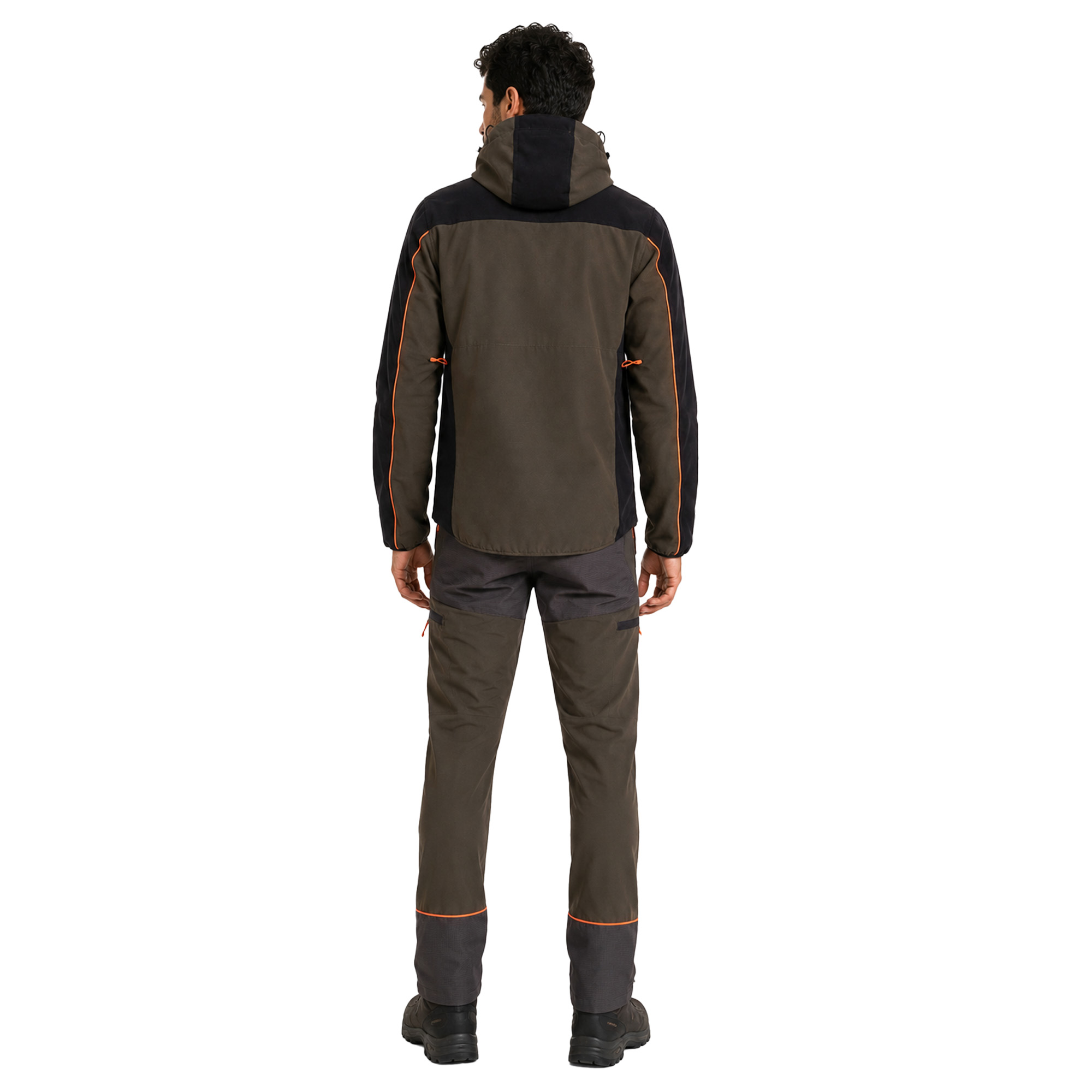 Completo Tecnico Rip-Stop softshell Elasticizzato Idrorepellente con Giacca e Pantalone Alta Visibilita\'